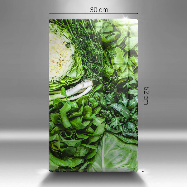 Chopping board Green vegetables