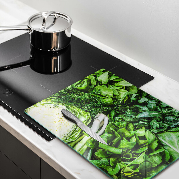 Chopping board Green vegetables