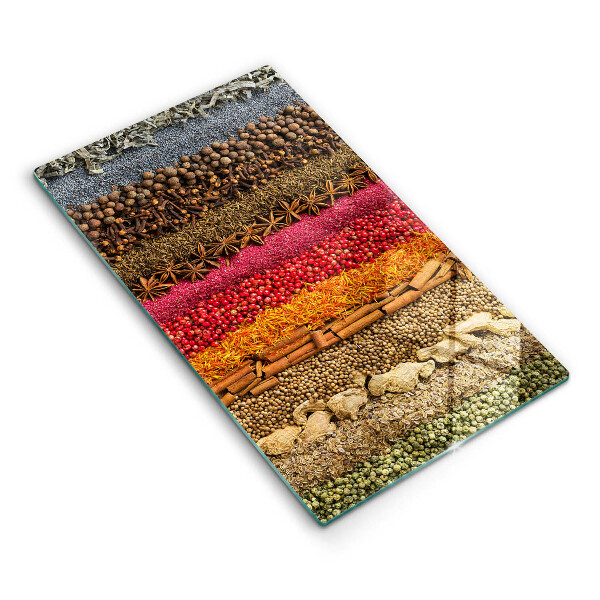 Chopping board Colorful spices