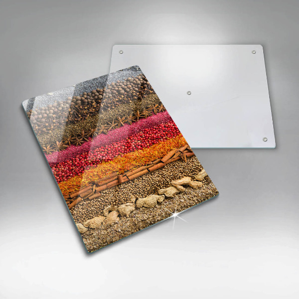 Chopping board Colorful spices