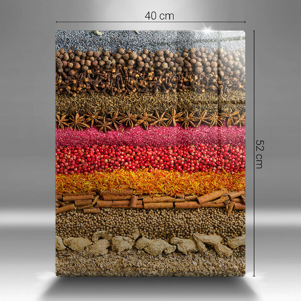 Chopping board Colorful spices