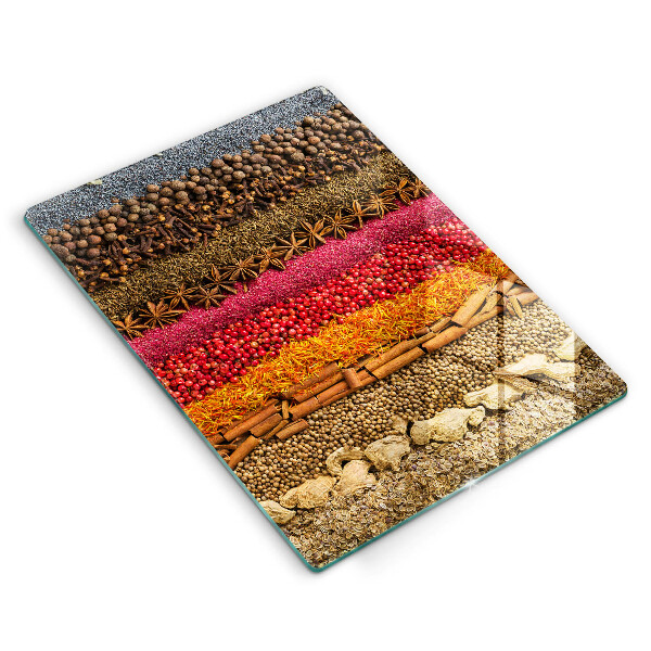Chopping board Colorful spices