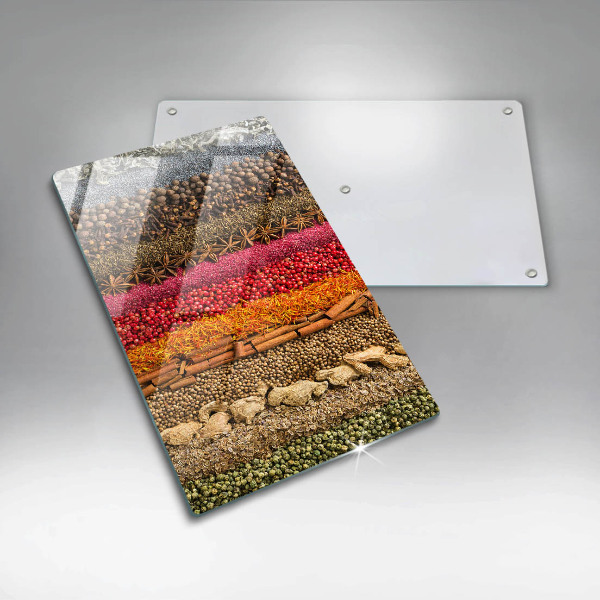 Chopping board Colorful spices