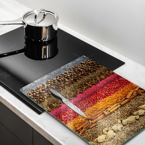 Chopping board Colorful spices