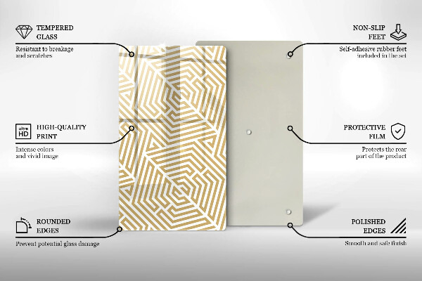 Worktop protector Geometric lines