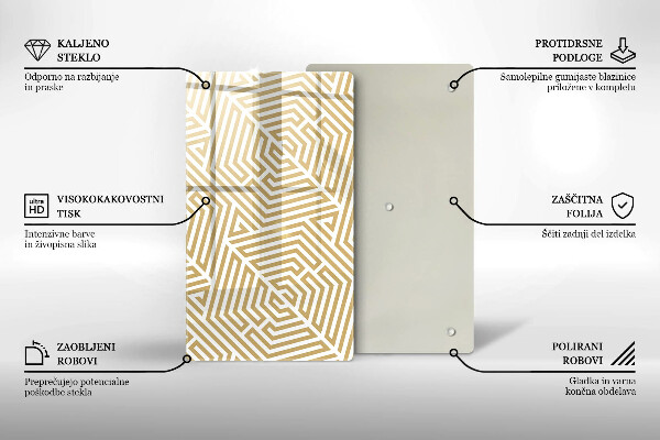 Worktop protector Geometric lines