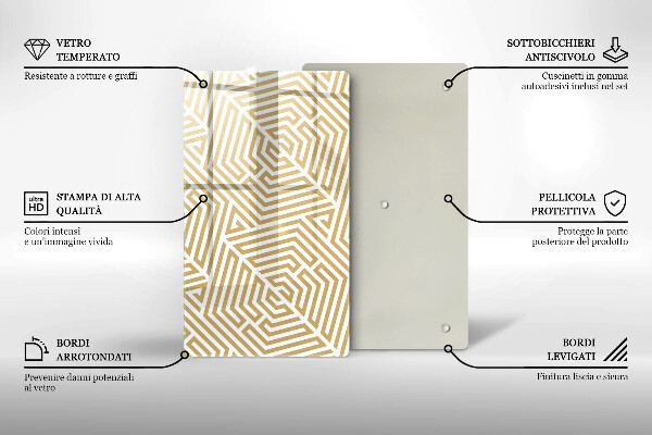 Worktop protector Geometric lines