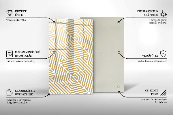 Worktop protector Geometric lines