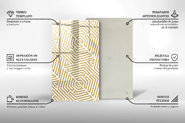 Worktop protector Geometric lines