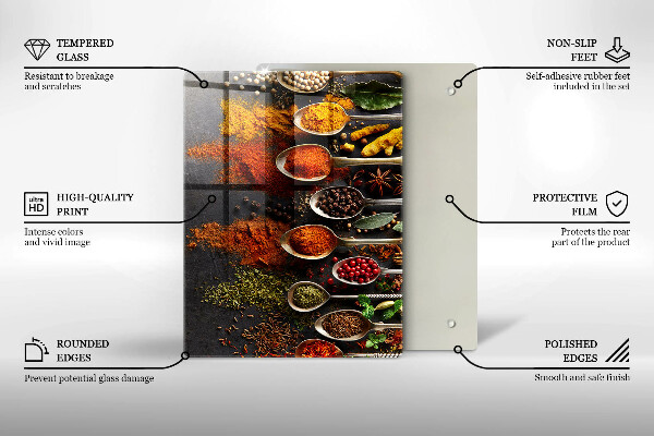 Worktop protector Painted boho leaves