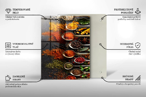 Worktop protector Painted boho leaves