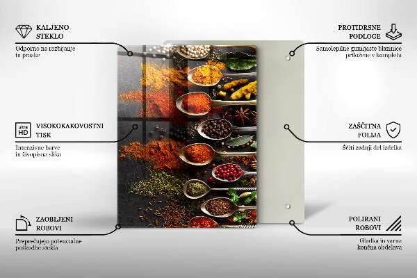 Worktop protector Painted boho leaves