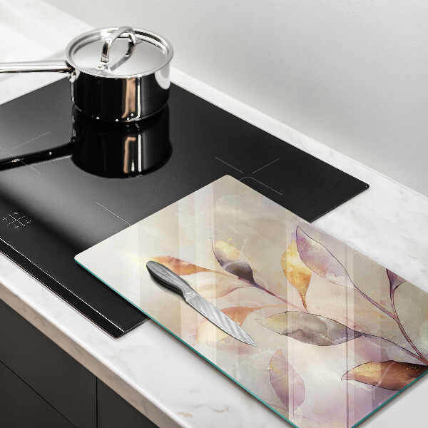 Worktop protector Painted boho leaves