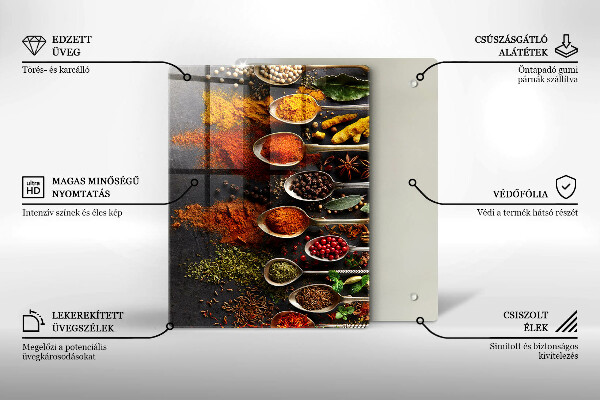 Worktop protector Painted boho leaves