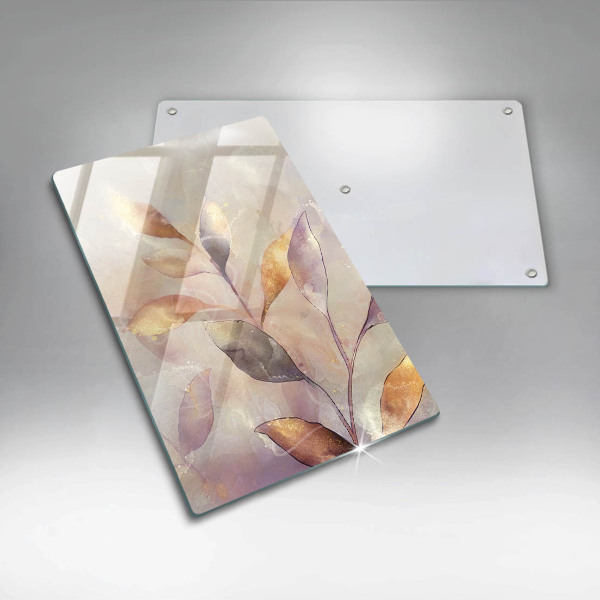 Worktop protector Painted boho leaves