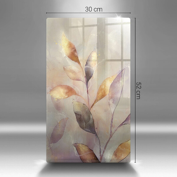 Worktop protector Painted boho leaves