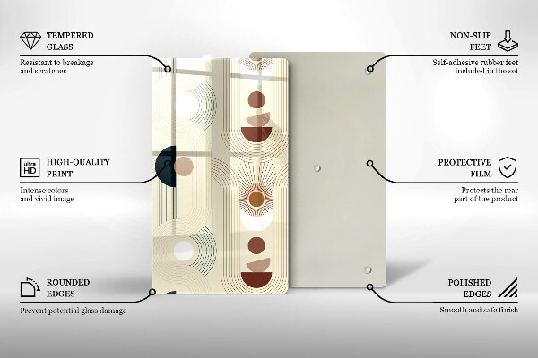 Worktop protector Boho shapes geometry