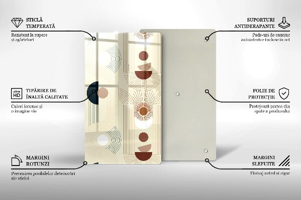 Worktop protector Boho shapes geometry