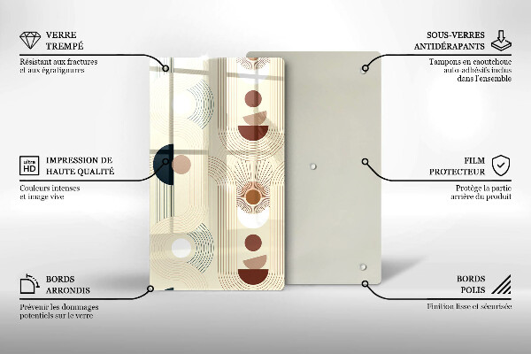 Worktop protector Boho shapes geometry