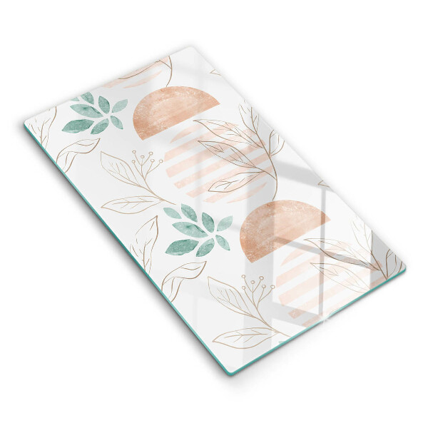 Worktop protector Boho pattern leaves