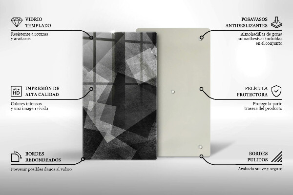 Chopping board Geometric abstraction