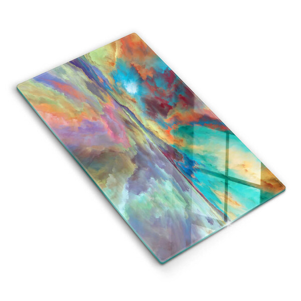 Chopping board Colorful sky