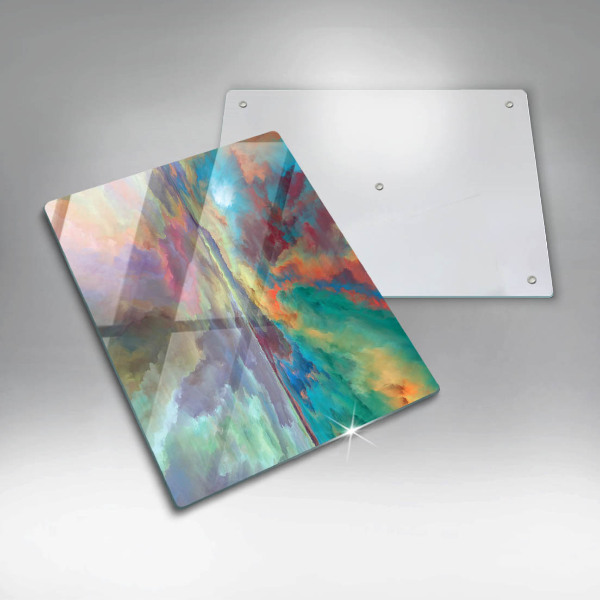 Chopping board Colorful sky