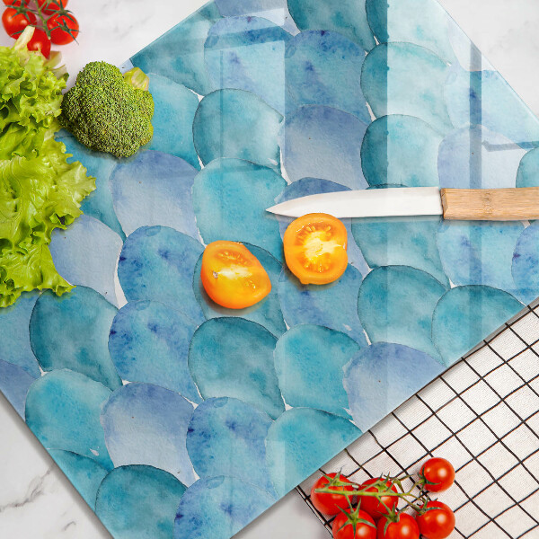 Chopping board Watercolor scales