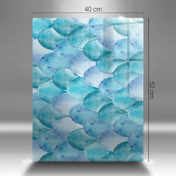 Chopping board Watercolor scales