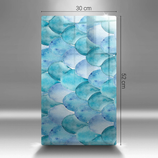 Chopping board Watercolor scales