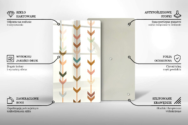 Kitchen chopping board Geometric elements