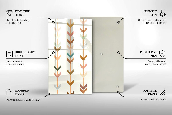 Kitchen chopping board Geometric elements