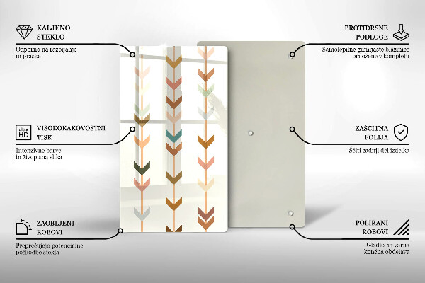 Kitchen chopping board Geometric elements