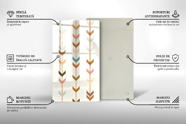 Kitchen chopping board Geometric elements