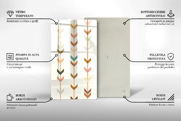 Kitchen chopping board Geometric elements