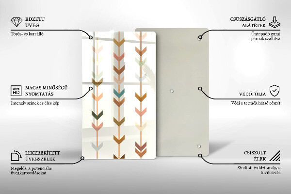 Kitchen chopping board Geometric elements