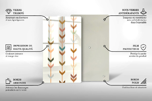 Kitchen chopping board Geometric elements