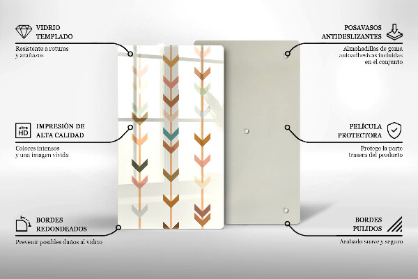 Kitchen chopping board Geometric elements
