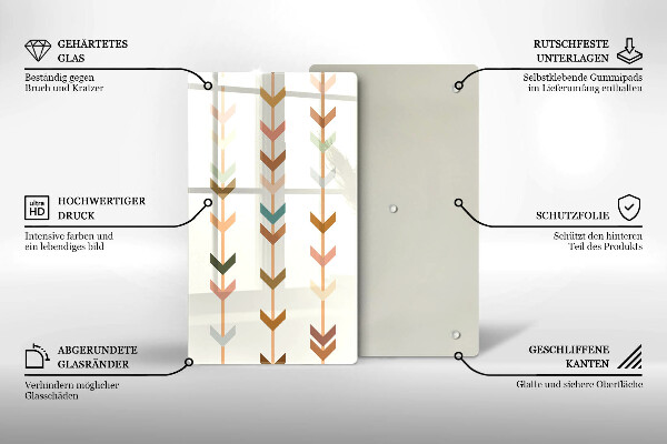 Kitchen chopping board Geometric elements