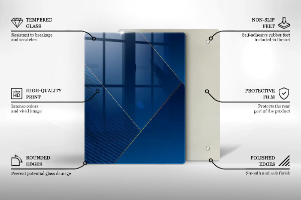 Kitchen chopping board Geometric elements