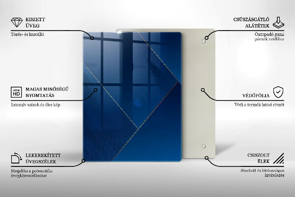 Kitchen chopping board Geometric elements
