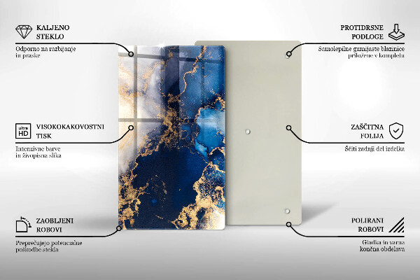 Kitchen chopping board Elegant background and gold