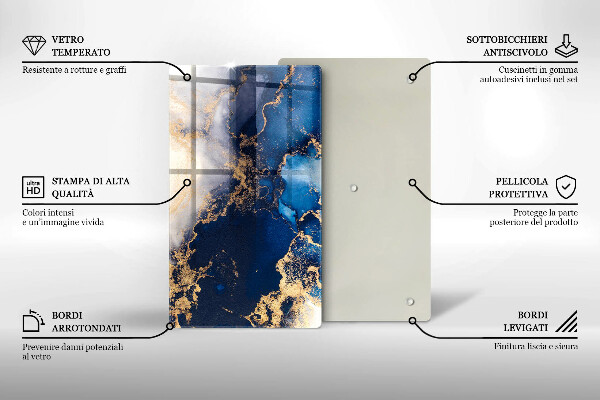 Kitchen chopping board Elegant background and gold