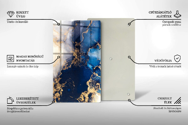 Kitchen chopping board Elegant background and gold