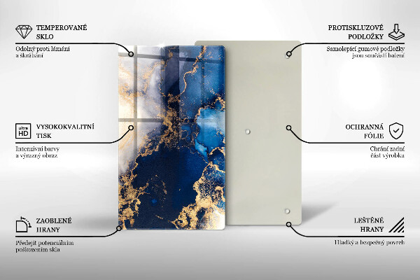 Kitchen chopping board Elegant background and gold