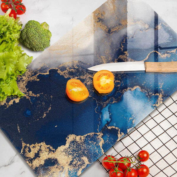 Kitchen chopping board Elegant background and gold