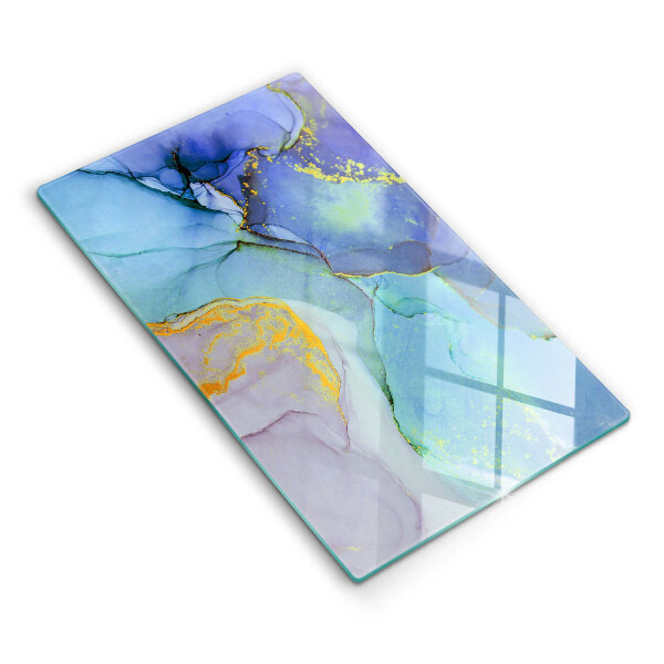 Chopping board Cracked stone gold