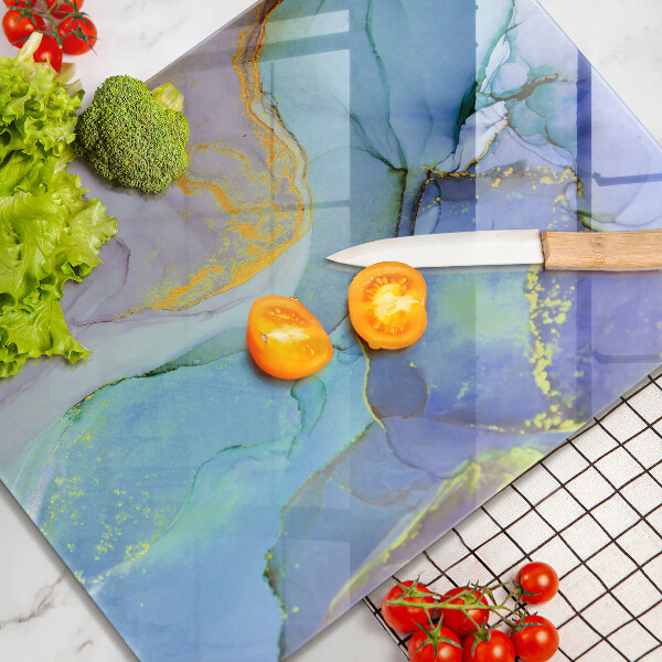 Chopping board Cracked stone gold