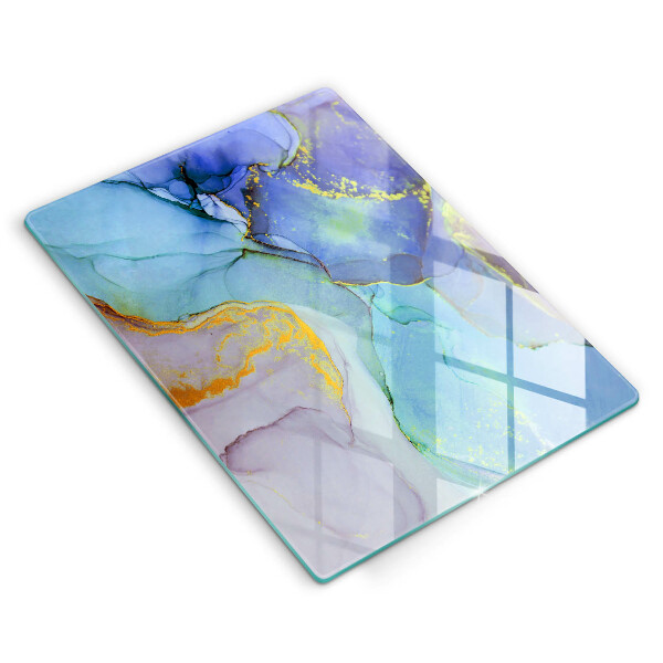 Chopping board Cracked stone gold