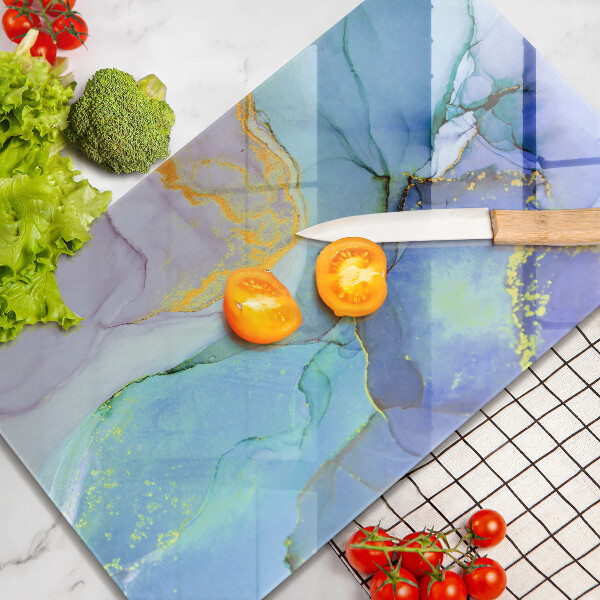 Chopping board Cracked stone gold